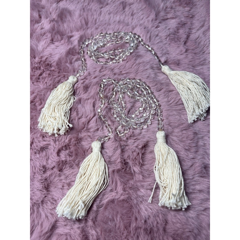x2- Bead & Tassle Garland-38"Long/Curtain Tie, Table Embelishment, Etc